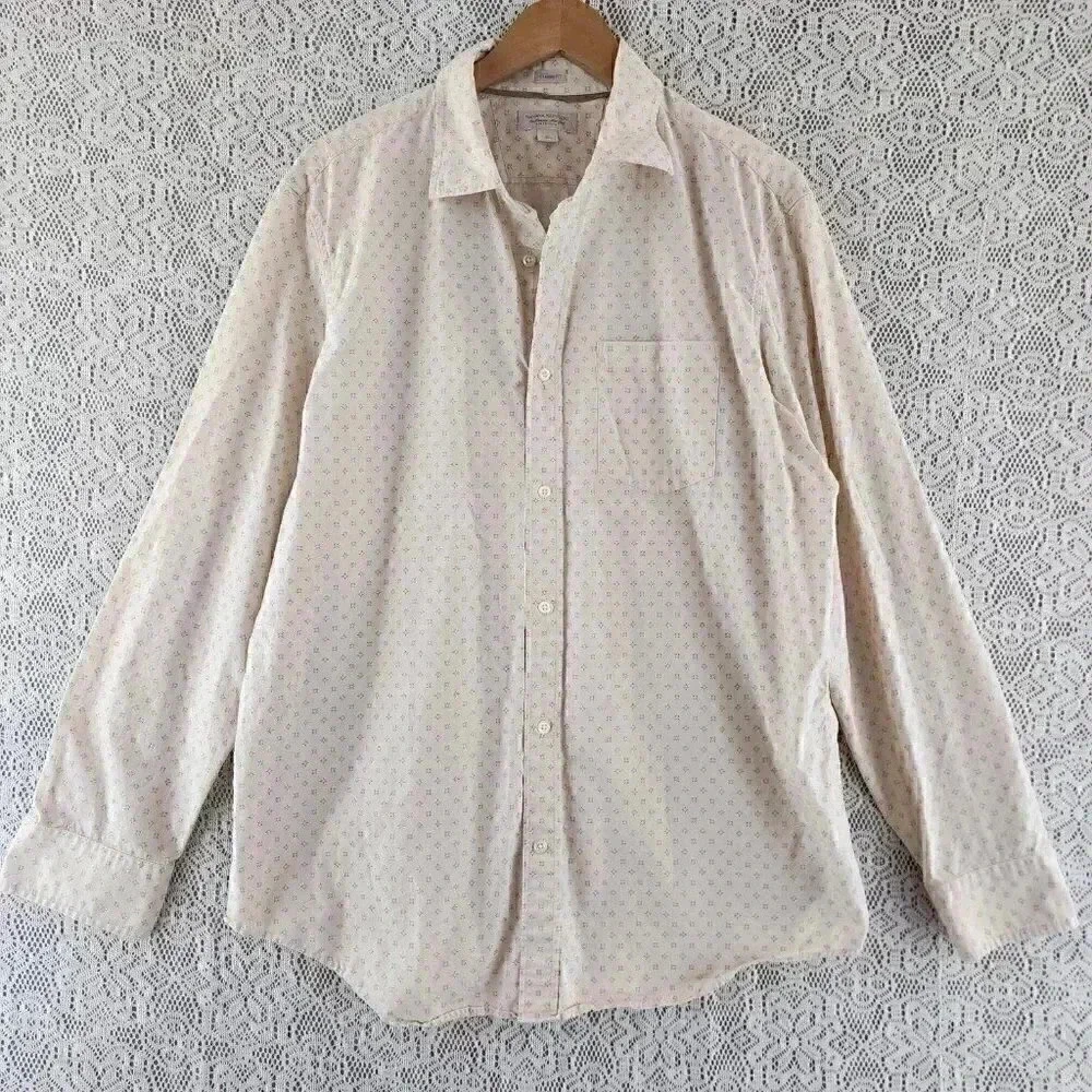 Banana Republic Pattern Button Down Long sleeve Men's Shirt XL